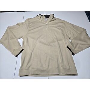Alex Cannon Quarter Zip Pullover Sweater Supima Cotton‎ Men's L
